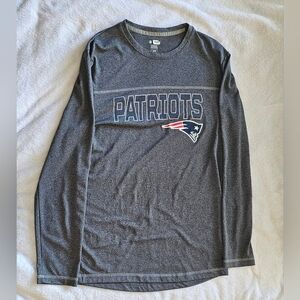 NFL New England Patriots Long Sleeve Dark Gray Shirt